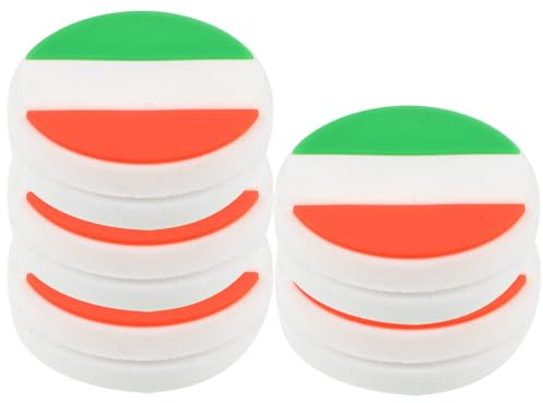 TOPBATHY Smorzatori di Vibrazioni per Racchette da Tennis Bandiera Nazionale Set da 5 Pezzi in Silicone Leggero Accessori Antivibrazione Decorativi per Tennis per Giocatori e Regali