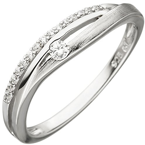 Jobo Damen-Ring aus 925 Sterling Silber mit Zirkonia