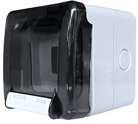 Steckdose RJ45 im Gehäuse hermetische IP66 LAN Netzwerk Buchse Datendose Anschlussdose Dose Aufputz SCAME 5192
