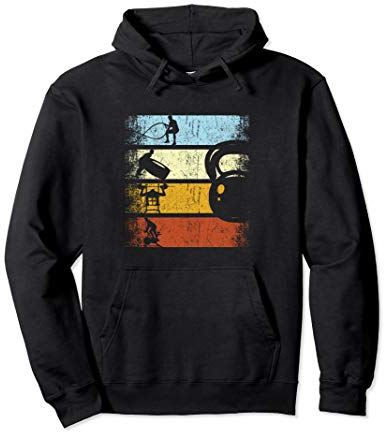 Retro Fitness Krafttraining Gym Training Muskelaufbau Pullover Hoodie