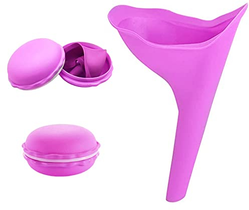 Frauenurinal Für Unterwegs,Urinierhilfe | Urinella | Urinal für Frauen | Stehpinkelhilfe für Frauen,Wiederverwendbar und Tragbar, Ideal Für Unterwegs Wie Camping, Reisen, Wandern,Bergsteigen -Violett