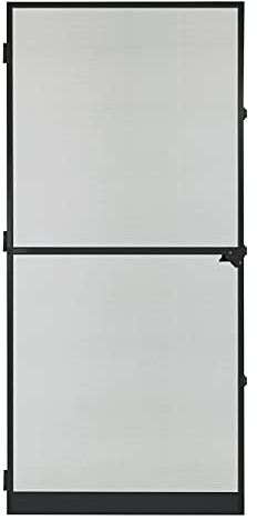 Dema Alu Fliegengitter Tür – Insektenschutz Mückenschutz für Balkontür, 95x210 cm, anthrazit, mit hochwertigem Aluminiumrahmen