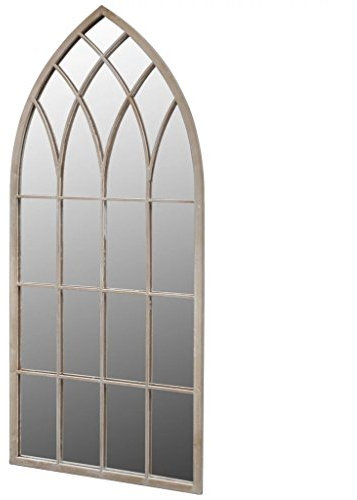 mewmewcat Gothic Arch Garden Mirror 50x115 cm for Indoor and Outdoor Use