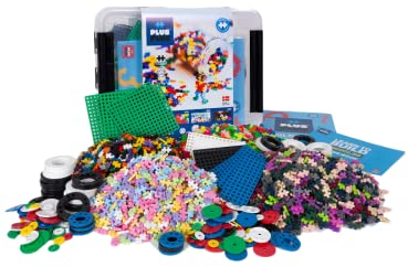 Plus-Plus 9603903, Geniales Konstruktionsspielzeug, Kreativ-Bausteine Box, großer Mix, 4000 Teile