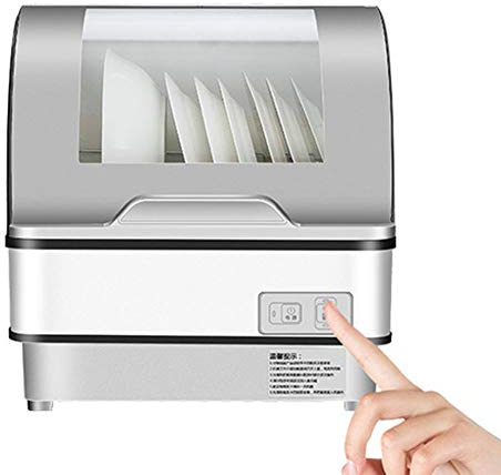 Mini lavavajillas Lavavajillas de Escritorio Lavavajillas de Mesa UV Compacto con descontaminación Integral de 360 ° y Temperatura Alta de 70 ℃ TOU