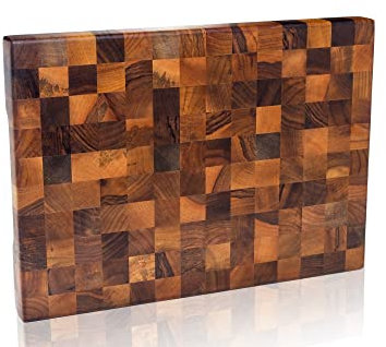 Venitera Hirnholz Schneidebrett aus Walnussholz mit hochwertigem Massivholz - Chopping board Geölt, Schneidebrett holz mit Griffmulden, Holzbrett klingenschonend, premium schneidebrett groß 30/41/4cm