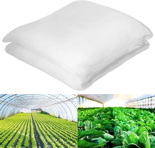 Marstey Garden Insect Netting, 3 x 6 m Garden Netting Mosquito Insect Birds Animals Barrier Protection Net, Translucent Breathable Anti-bird Net for Vegetable Fruits Flowers Crops Protection