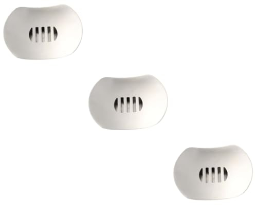 Amosfun 3pcs Elegant Flying Saucer Soap Dish Stainless Steel Soap Holder Double Layer Draining Box Modern Design