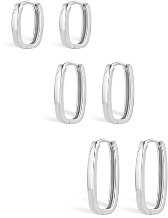 ALEXCRAFT Creolen Ohrringe Set Damen Frauen Huggie Kreolen Klein Ohrringe | Ohrringe Creolen Kleine Set Stapelbar Mehrere Gold Ohrring Silber 925 Schlafen Knorpel Kreolen Huggie Creolen Damen Schmuck