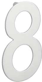 THIRARD - Chiffre 8 Inox H.100mm À Visser - Plaque murale avec signalétique - Accessoires/Equipements - Signaletique - Pour une utilisation intérieure ou extérieure