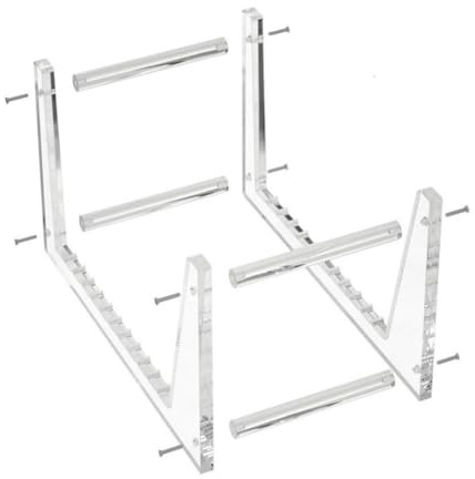 PpAaJK Soporte transparente para discos de vinilo para guardar álbumes de escritorio, expositor para discos de vinilo de acrílico