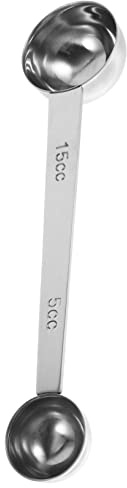 Alipis Cuchara Medidora de Café de Acero Inoxidable Báscula para Granos de Café Utensilio de Cocina para Uso Casa