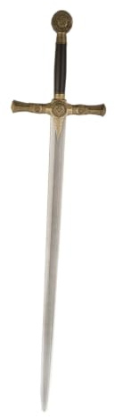 My Other Me - Espada de Guerrero unisex adulto gris 114 cm. Un complemento imponente para completar tu look de guerrero medieval