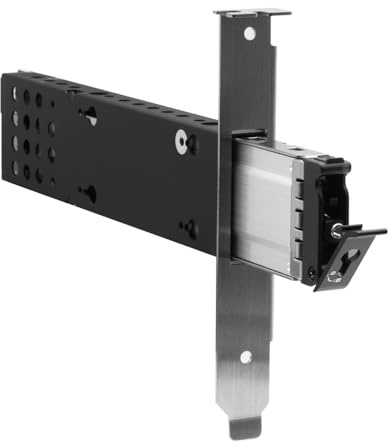 Kingwin M.2 NVMe PCIe Oculink Mobile Rack – Hot-Swap Removable SSD Enclosure, PCIe Gen4/Gen3 High-Speed Support, Tool-Less Tray, Aluminum Heat-Sink, Thermal Pad