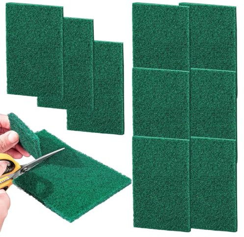 Pagliette - 10 pezzi spugnette abrasive multiuso resistenti antigraffio | Panni per Pulizia Cucina | per Pentole Lavello Fornelli Griglia Casa Cucina