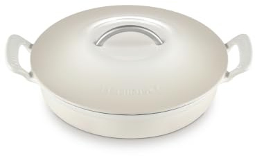 Le Creuset Cocotte peu profonde en fonte Modern Heritage, Meringue