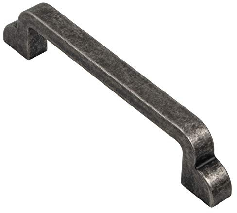 Gedotec Design Schubladengriff - Verzinnt Antik - Lochabstand: 128 mm - Möbelgriff Antik inkl. Befestigungsmaterial- Bügelgriff aus Metall für Möbel & Schranktüren - Stangengriff Vintage