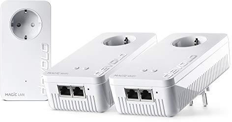 devolo Magic 2 Wifi AC Multiroom Kit: Ideal für Home Office und Streaming, Weltweit schnellstes Powerline-Multiroomkit für zuverlässiges WLAN ac einfach via Stromleitung, bis 2400 Mbit/s