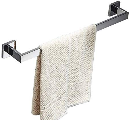 Portasciugamani Da Parete, 40 cm Porta Asciugamani da Bagno, Cromo Lucido