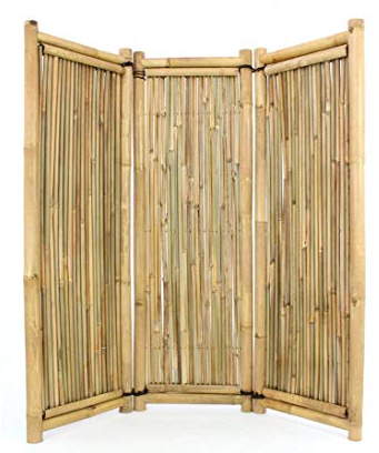 bambus-discount.com Paravento 3 Pezzi 180 x 180 cm in petung e Apus Tubi da 2 Fino a 6 cm – Paravento Paravento Paravento Mobile Paravento Paravento Paravento Parete Paravento