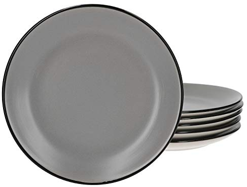 Van Well Kuchen-Teller Campo grau 6-er Set