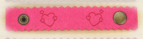 Henkelband 'Herzchen' Oktoberfest Maß Maßkrugband - Farbe wählbar - 1 Stück (Pink)