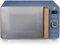 Swan 20L Nordic Digital Microwave, 6 Power Levels, Wood Effect Handle, Soft Touch Housing and Matte Finish, 800W, Blue, SM22036BLUN