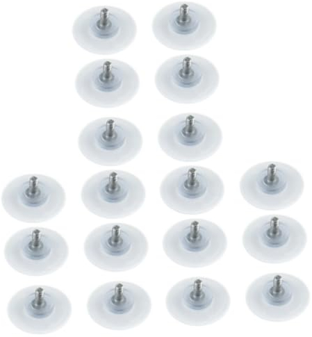 Angoily 18 STK Robuster Kleiderständer Robuste Kleiderbügel Für Kleidung Saugnapf Mit Überwurfmutter Klare Kleiderbügel Robuster Kleiderbügel Schreibtisch Aus Glas Zubehör Mit Deckel