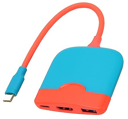 Vomeko Docking Station TV Portatile - Dock HD 3 in 1 con Interfaccia Multimediale 4K, Ricarica Rapida USB 3.0 PD per Nintendo Switch