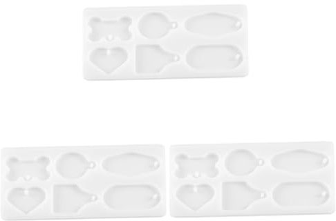 NUOBESTY 3stücke Hundeknochen Silikonform Für Gießprojekte Reusable Epoxidharz Mould Für Kreative Hundemarken Und Schlüsselanhänger Für Handwerksliebhaber Und Dekoration