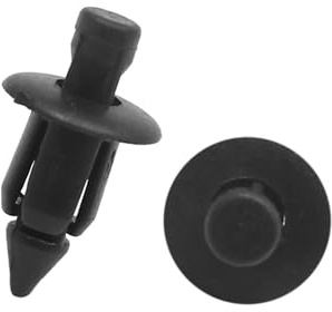 INFINAUTO 30pcs Black 6mm Hole Diameter Car Door Plastic Rivets Fasteners Durable Material Stylish Design