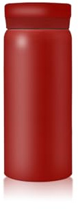 Boziee Termo pequeño de acero inoxidable, 200 ml/300 ml, sin BPA, aislado al vacío, mini termo (rojo, 200 ml)