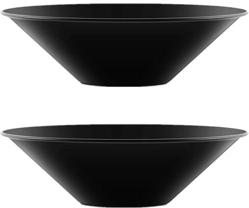 RimCereal 2 Pack Large Bowl Planter 17.7 Inch Round Planter Oval Bowl Planter with Drainage Holes, Made from Metal for Indoor or Outdoor Gardens Flowers Succulents Small Plants