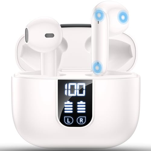 EXZHIG Écouteurs sans fil Bluetooth 5.4, écouteurs intra-auriculaires