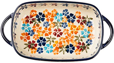 VINTORKY Plat De Cuisson Céramique Double Poignée Pour Four Et Micro-ondes Plateau Polyvalent Pour Conservation Et Cuisson Des Aliments Léger Pour Usage Domestique Et Restauration