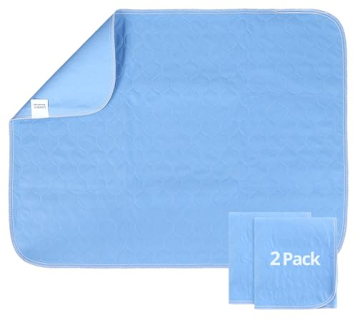 Luvore Set di 2 Traversa Impermeabile 70x90cm, Assorbente e Impermeabile, Traverse lavabili Adatti per Bebè Bambini Adulti Animale Domestico
