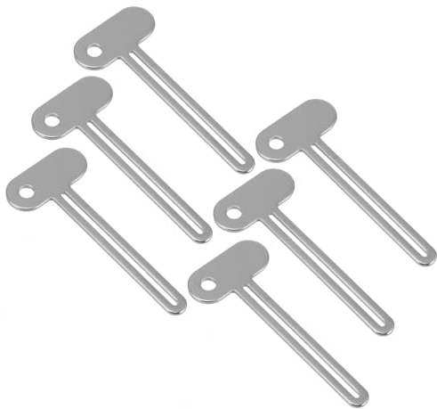 IWOWHERO 6 Pièces Presse Tubes Métal Clé Essoreuse Tube Dentifrice Roller Multifonction pour Crèmes Cosmétiques et Colles