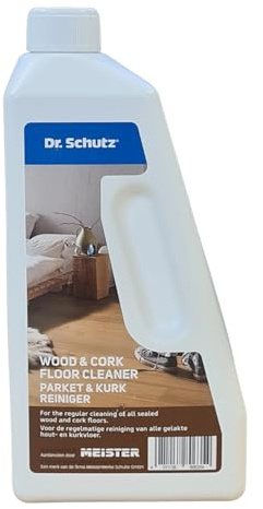 Dr. Schutz Parkett & Kork Reiniger Konzentrat | Für geölte & versiegelte Böden | Schonende & effektive Reinigung | Holzreiniger für Wohn- & Objektbereich | Lösemittelfrei | 750 ml
