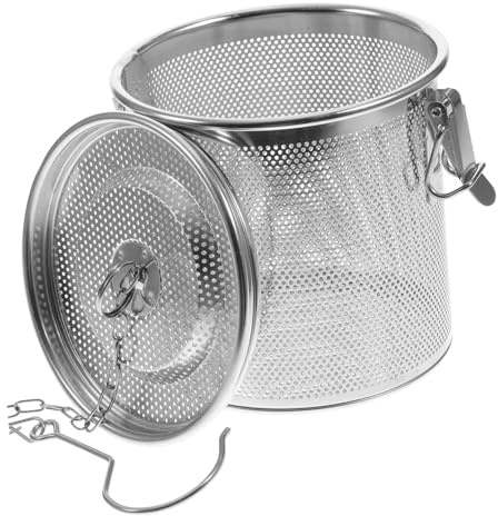 Toyvian Panier à Filtres en Acier Inoxydable pour Épices Passoire Fine, Panier de Rebuts Créatif, Outil Cuisine Pratique pour Infusion et Cuisson, Filtre à Épices Utile Style Aléatoire