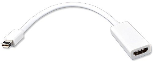 REY Cable Adaptador OTG Mini Display Port (DP) Macho a HDMI Hembra 1080p Video de Alta Resolución