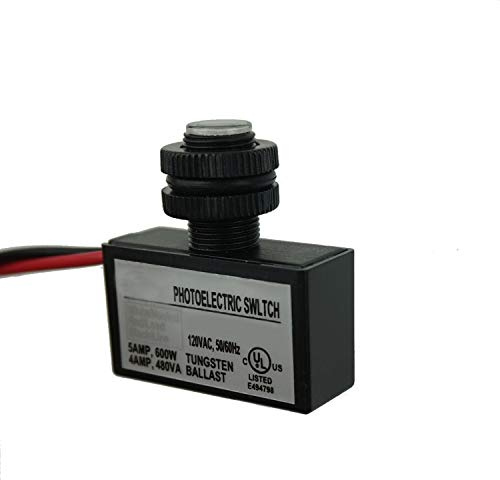 Proshopping AC 120V Outdoor Sensor Photoelectric Switch, Hard-Wired Post Eye Light Control with Photocell Light Sensor, Dusk to Dawn Mini Automatic Swithch - for Street Courtyard Corridor Lamps