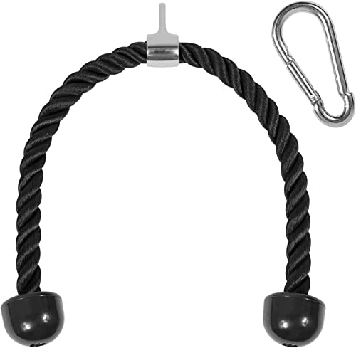 Yes4All Z6BK Corde à triceps, 91.4 cm - Noir