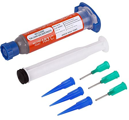 Wonderway Sn63/Pb37 Tin Lead Solder Paste 183℃ Melting Point No-Clean Welding Soldering Tin For CELLPHONE Electronics PCB IC CPU LED BGA Repairing (20g)