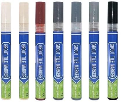 Tile Repair Grout Pen Tile Floor Instant Repair Grout Pen Seam Waterproof Shower Marker Pen Beauty grey tile,bathroom Instant stain paint marker Marker whitener Mould tile,bathroom Resistant