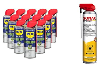 Nettoyant Contacts WD-40 Specialist - Formule non-conductrice adaptée pour composants électroniques & SONAX Produit de nettoyage pour contacts electroniques (400 ml)