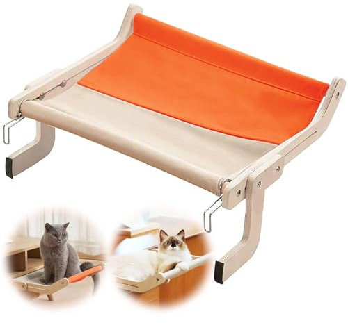 Katzen Hängematte für Fenster, Katzenhängematte Heizung, Hängende Katzenhängematte Katzen Balkon Hängematte Bett für Fensterbank Katzenliege Fensterbank Fensterliegeplatz bis zu 18 kg