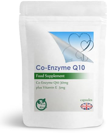 Co-Enzyme Q10 30mg Softgel Capsules | Endocrine, Reproductive, Cardiovascular Health Support (Pack of 180)