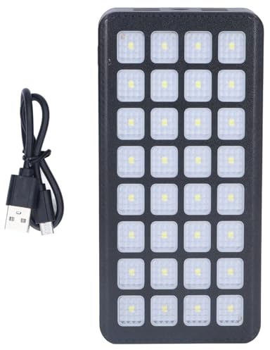 Power Bank, 30000 mAh, ad alta capacità, a ricarica rapida solare con torcia luminosa, caricabatterie solare portatile per campeggio ed escursionismo