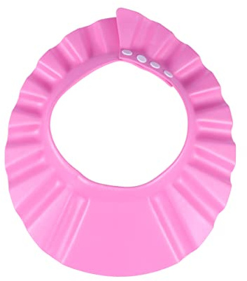 Weihnachten Party Babyparty Haube Babybadehaube EVA Rosa Weich Leicht | Schnellwasser Schlitzen, für Haare Waschen Schutz Beim Duschen und Baden, für Babys und Kinder