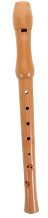 NOLITOY Kleine Holzblockflöte 8-loch für Kinder Langlebiges Holzblasinstrument mit Klarem Klang Anfänger Blockflöten Musikinstrument für Frühe Musikalische Bildung